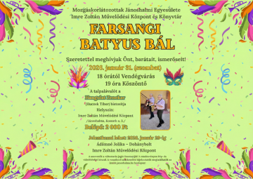 Itt a farsangi szezon: Batyus Bálra hív a Mozgáskorlátozottak Egyesülete!